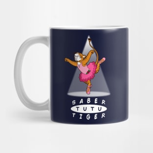 Funny Cute Dancing Sabertooth Tiger Mug